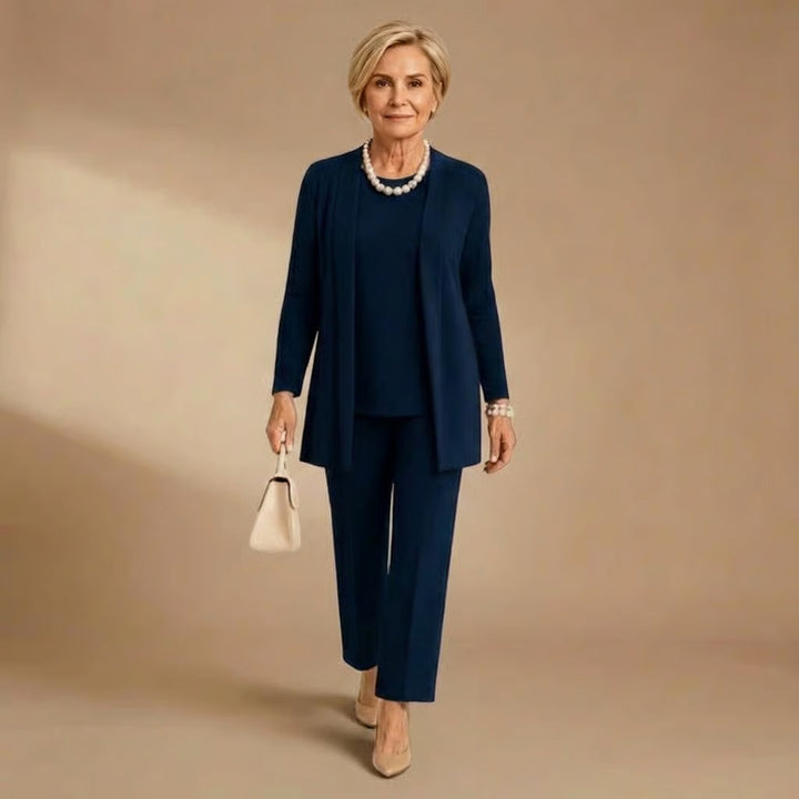 Wendy | Cardigan, Top &amp; Trousers Set
