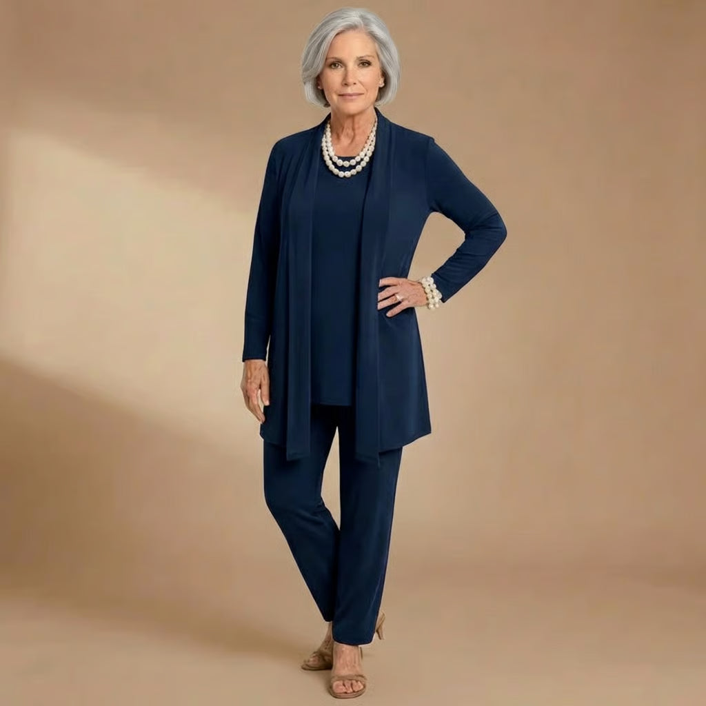 Maria | Cardigan, Top &amp; Pants Set