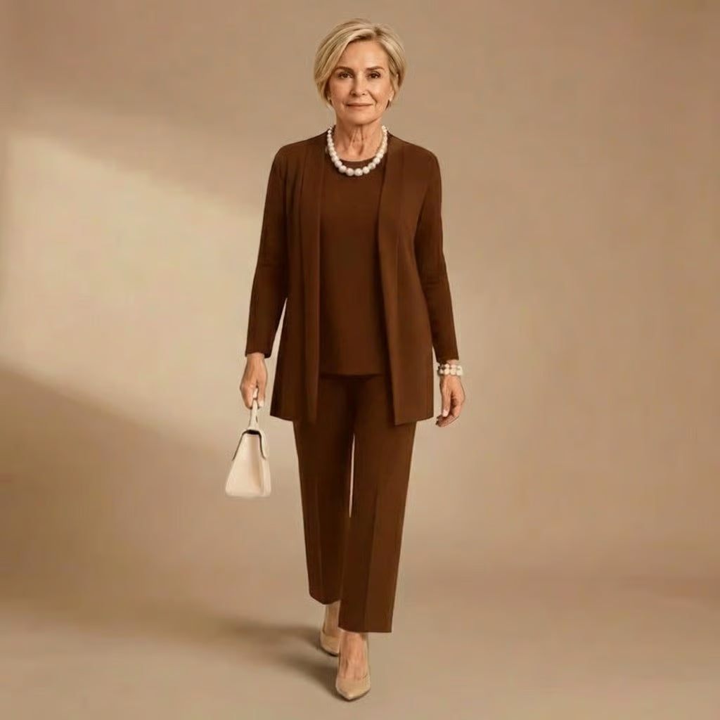 Wendy | Cardigan, Top &amp; Trousers Set