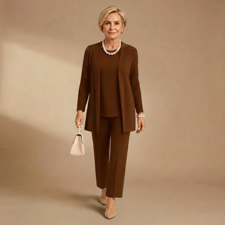 Wendy | Cardigan, Top &amp; Trousers Set