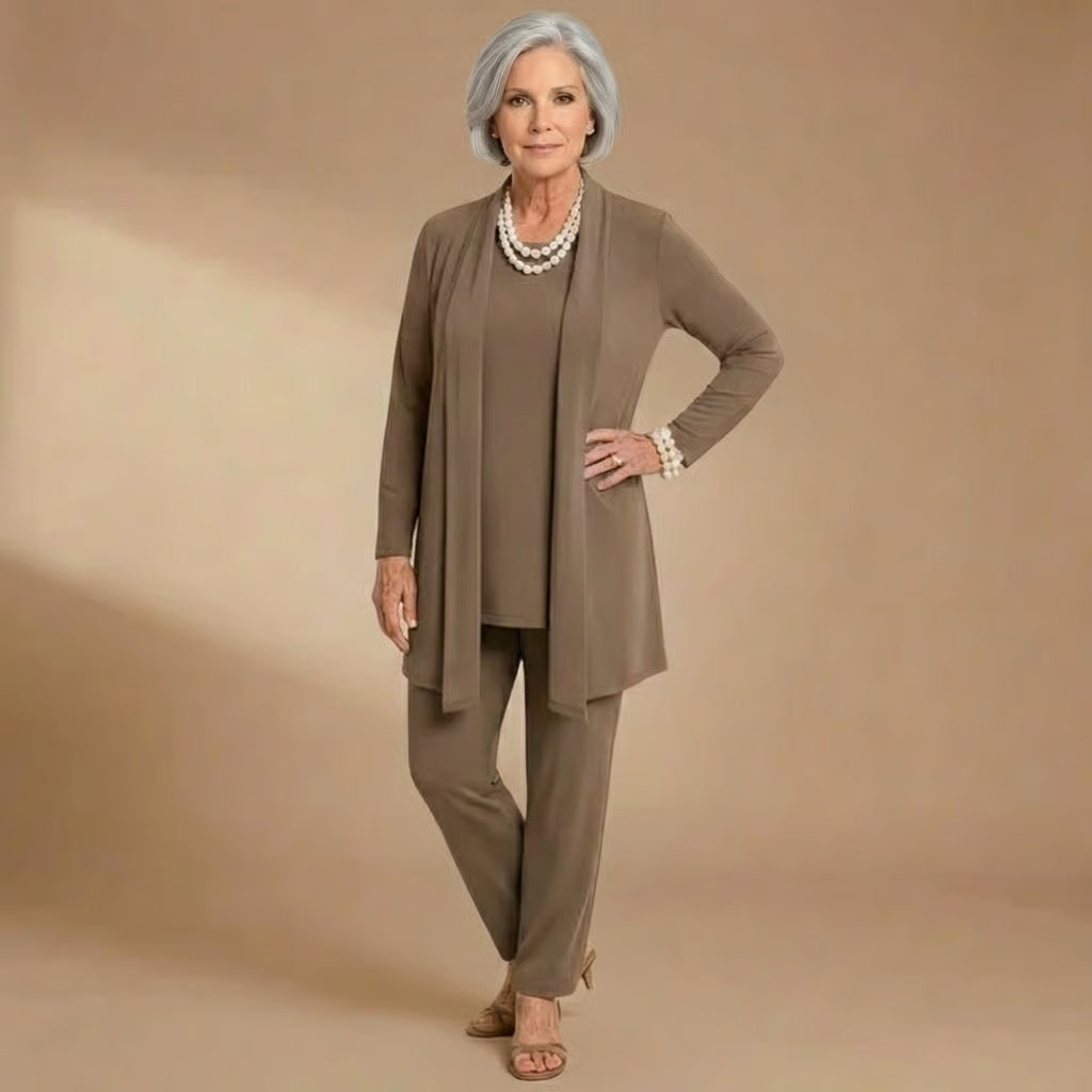 Maria | Cardigan, Top &amp; Pants Set