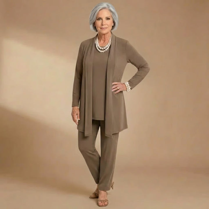 Maria | Cardigan, Top &amp; Pants Set