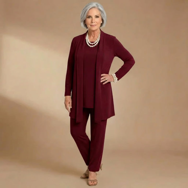Maria | Cardigan, Top &amp; Pants Set