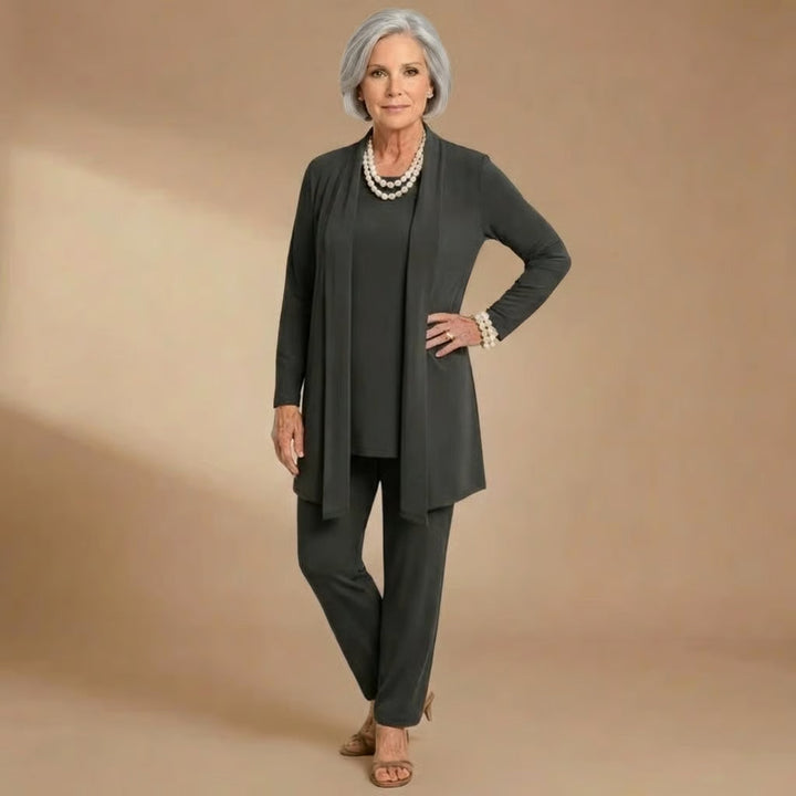 Maria | Cardigan, Top &amp; Pants Set