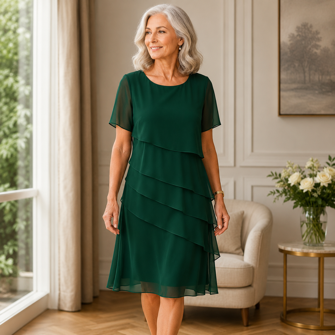 Evelyn™ Layered Midi Dress
