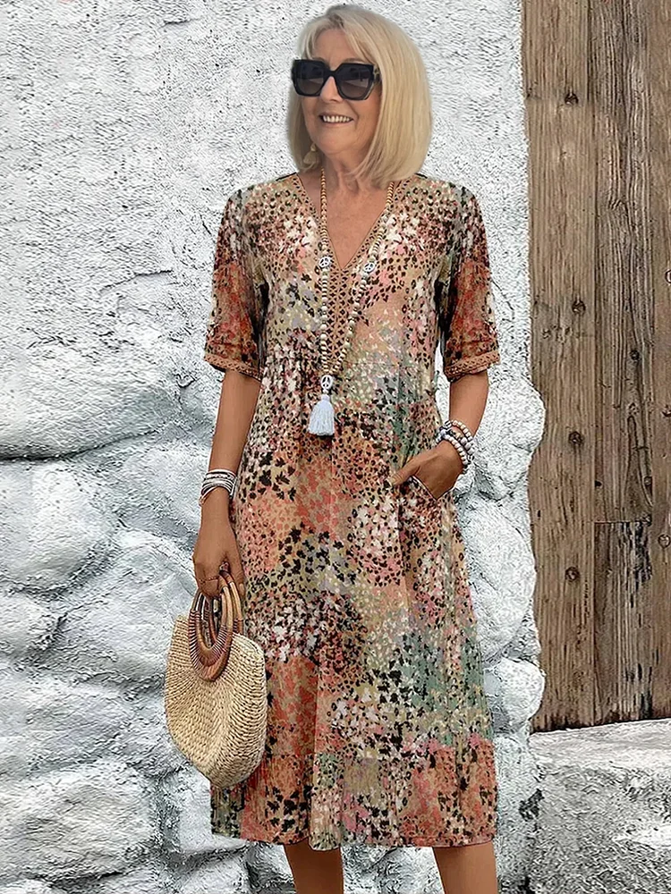 SUSAN | FLATTERING MIDI DRESS WITH ELEGANT TUMMY COVERAGE