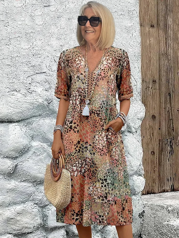 SUSAN | FLATTERING MIDI DRESS WITH ELEGANT TUMMY COVERAGE