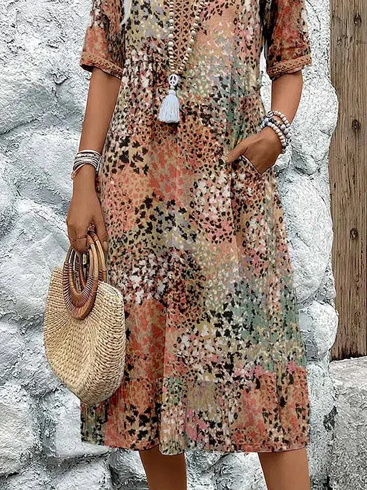 SUSAN | FLATTERING MIDI DRESS WITH ELEGANT TUMMY COVERAGE