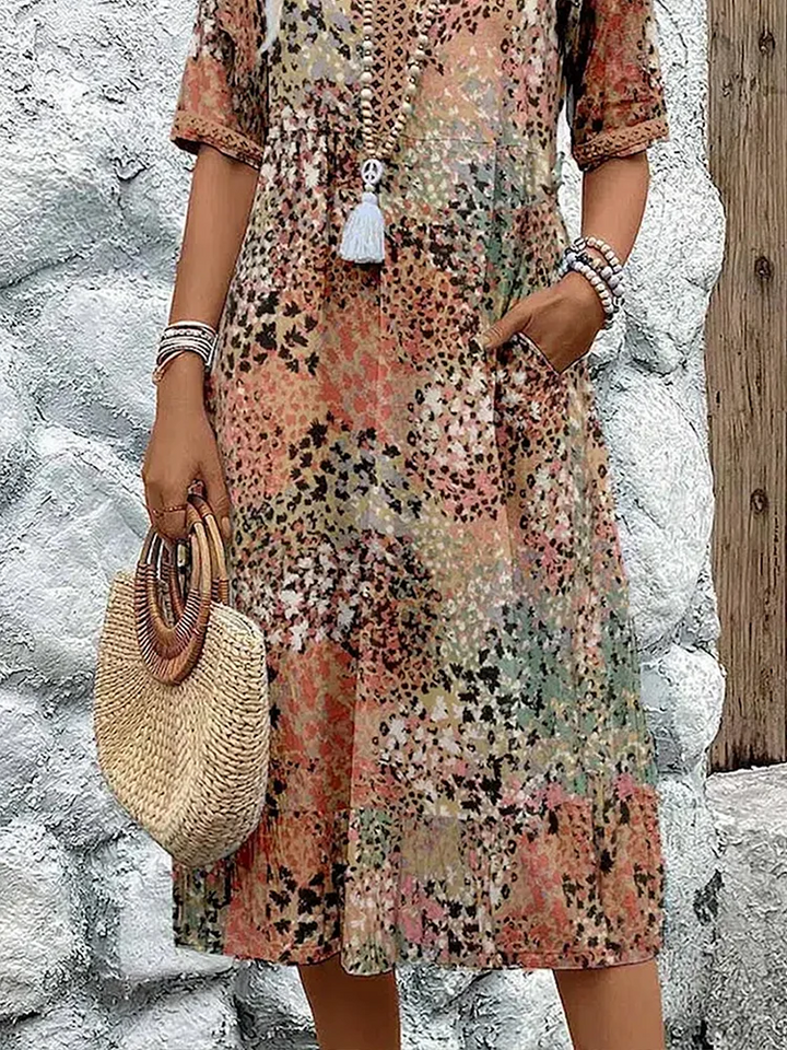 SUSAN | FLATTERING MIDI DRESS WITH ELEGANT TUMMY COVERAGE
