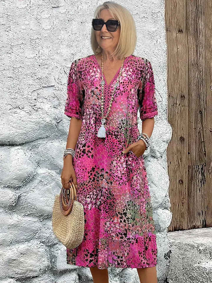 SUSAN | FLATTERING MIDI DRESS WITH ELEGANT TUMMY COVERAGE