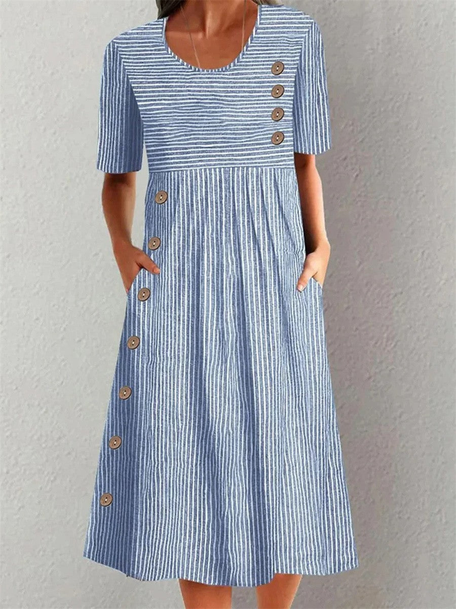 Luciana | Coastal Stripe Midi