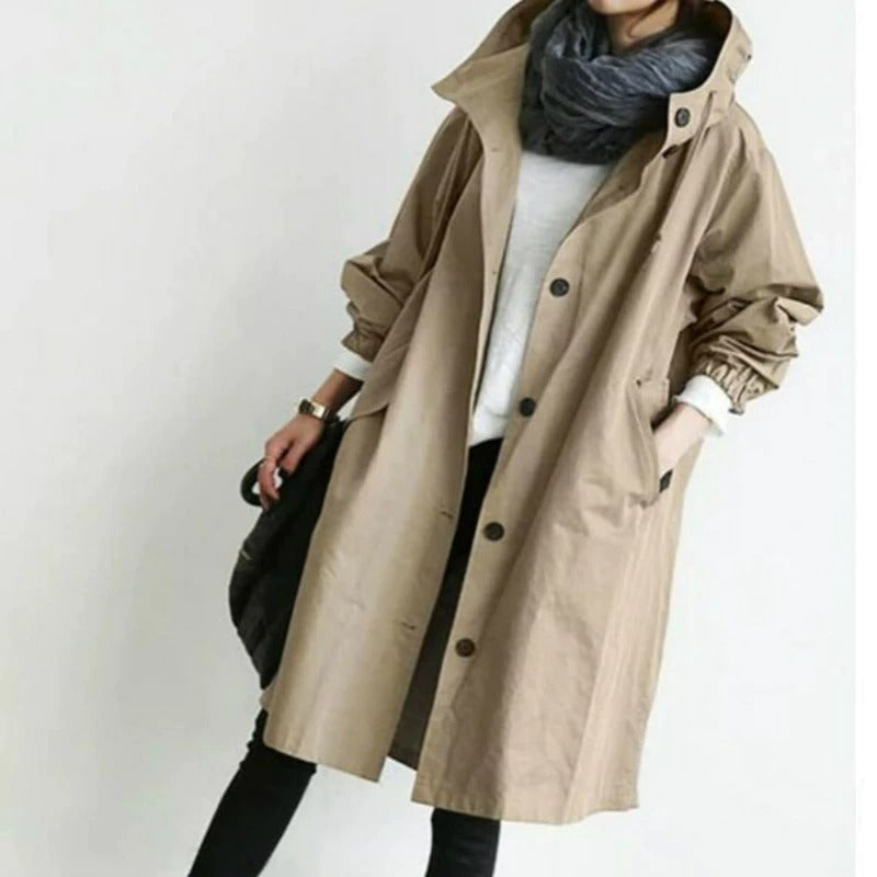 Mono Mood | Hooded Trench Coat