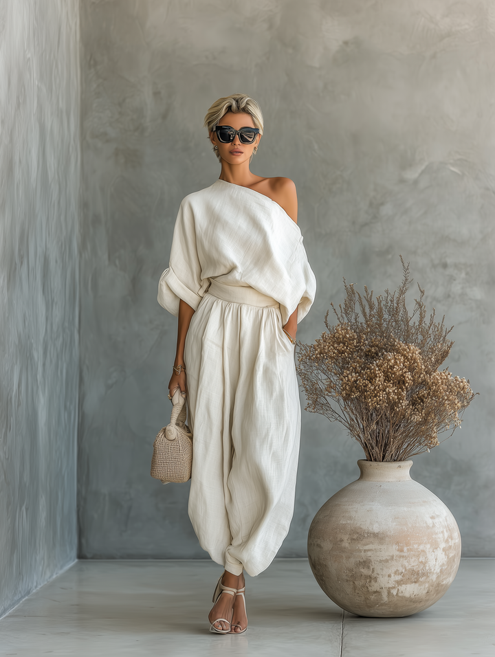 Sienna | Chic Off-Shoulder Lounge Set – Relaxed Style for Everyday Confidence