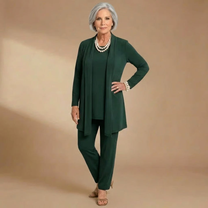 Maria | Cardigan, Top &amp; Pants Set