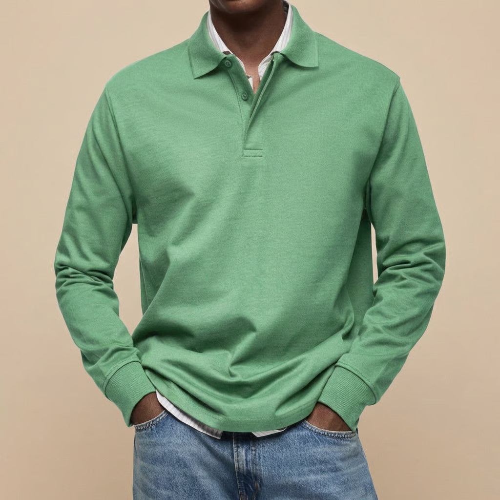 Vincenzo | Signature Long-Sleeve Polo