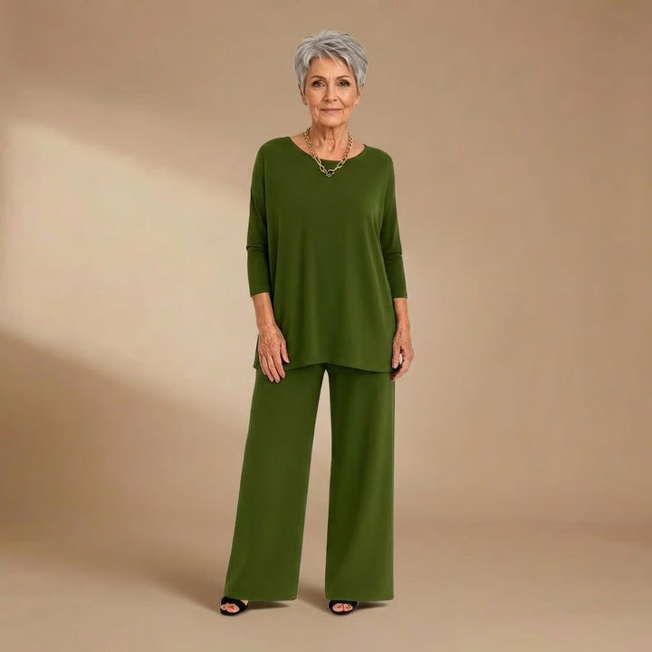 Nancy | Knit Top &amp; Pants Set