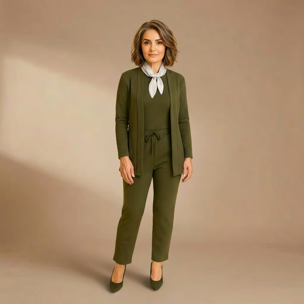 Teresa | Cardigan, Top &amp; Pants Set
