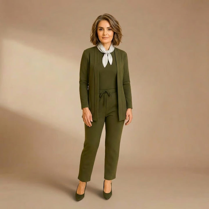 Teresa | Cardigan, Top &amp; Pants Set