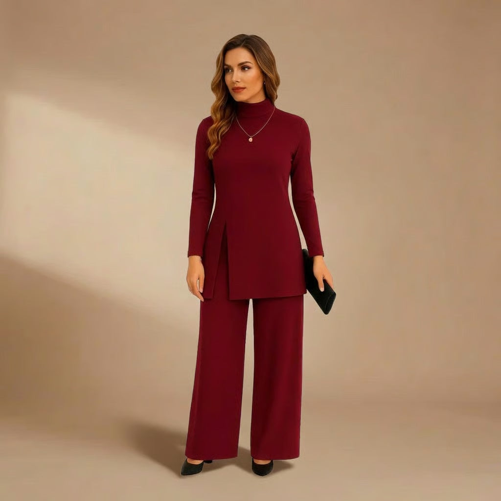 Michelle | Turtleneck Top &amp; Pants Set