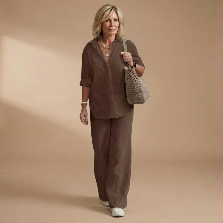Karen | Elegant 2-Piece Linen Set