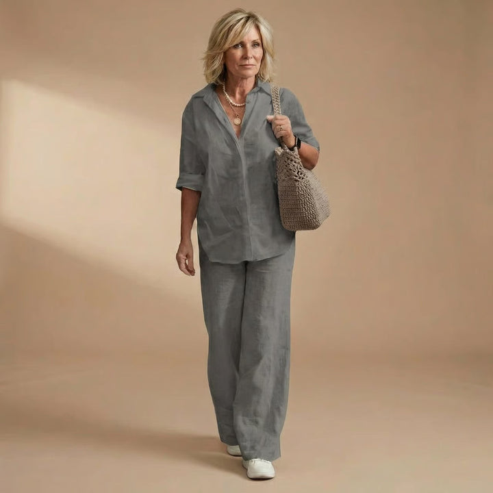 Karen | Elegant 2-Piece Linen Set