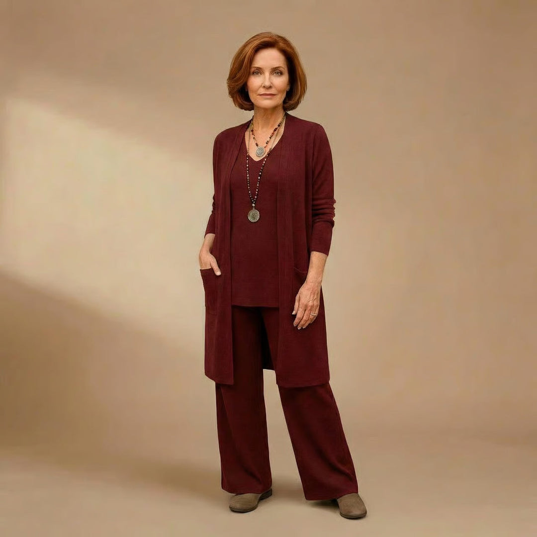 Patricia | Cardigan, Top &amp; Pants