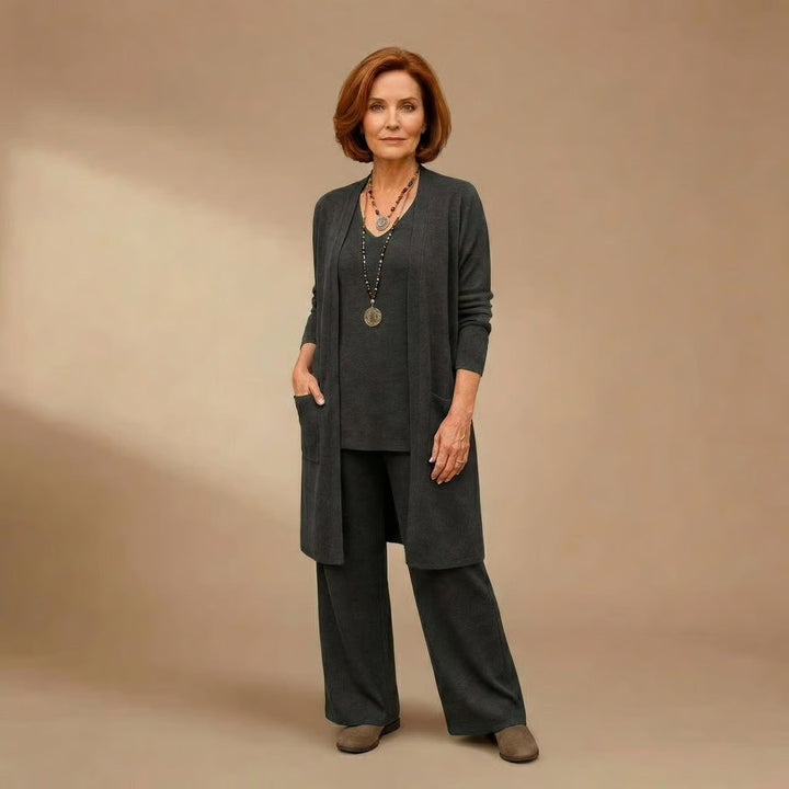 Patricia | Cardigan, Top &amp; Pants