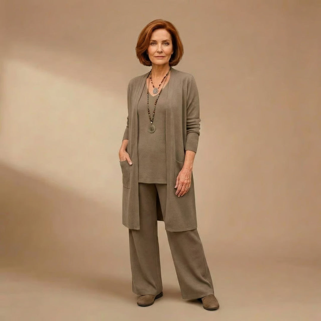 Patricia | Cardigan, Top &amp; Pants