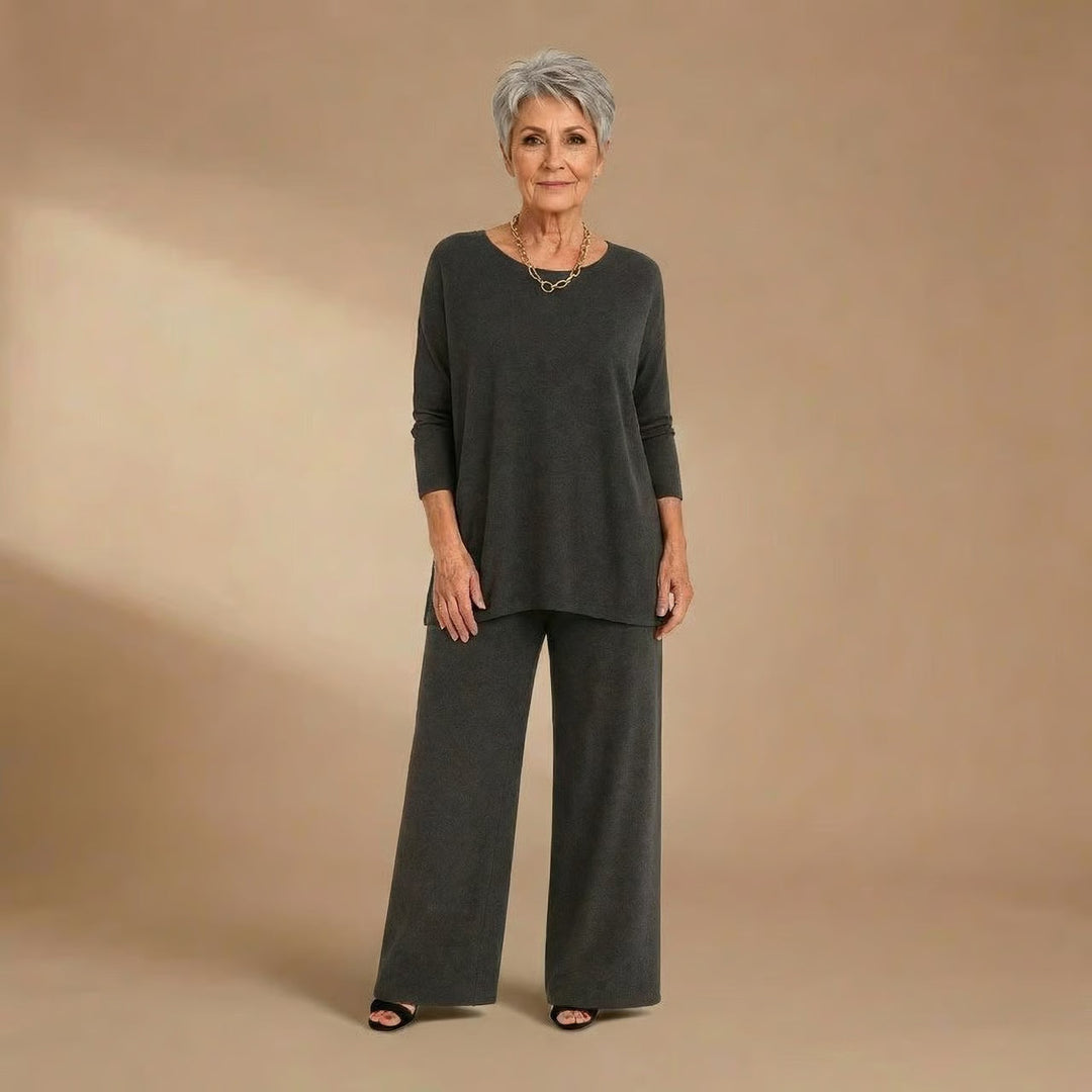 Nancy | Knit Top &amp; Pants Set