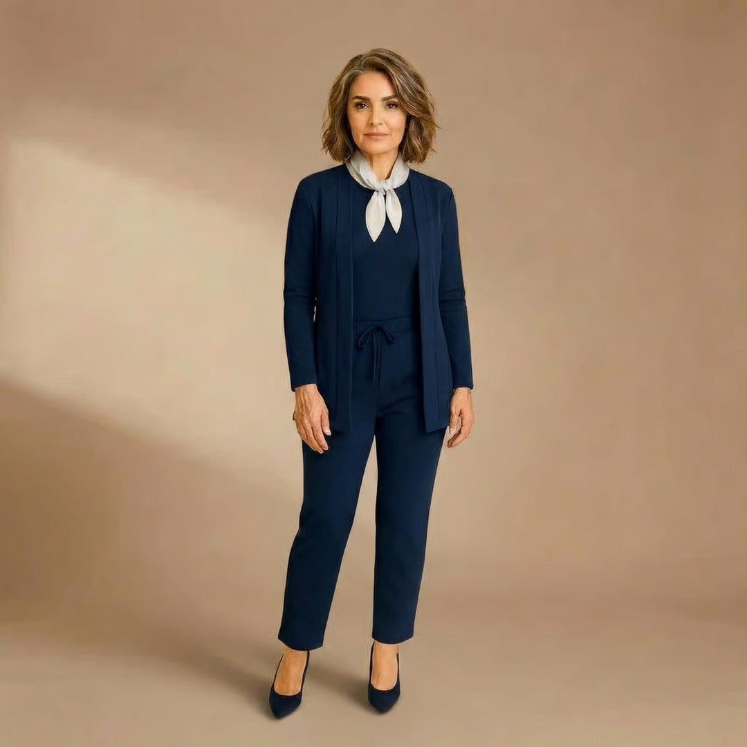 Teresa | Cardigan, Top &amp; Pants Set