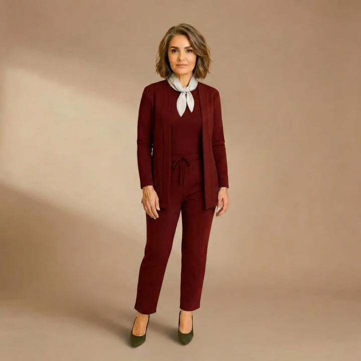 Teresa | Cardigan, Top &amp; Pants Set