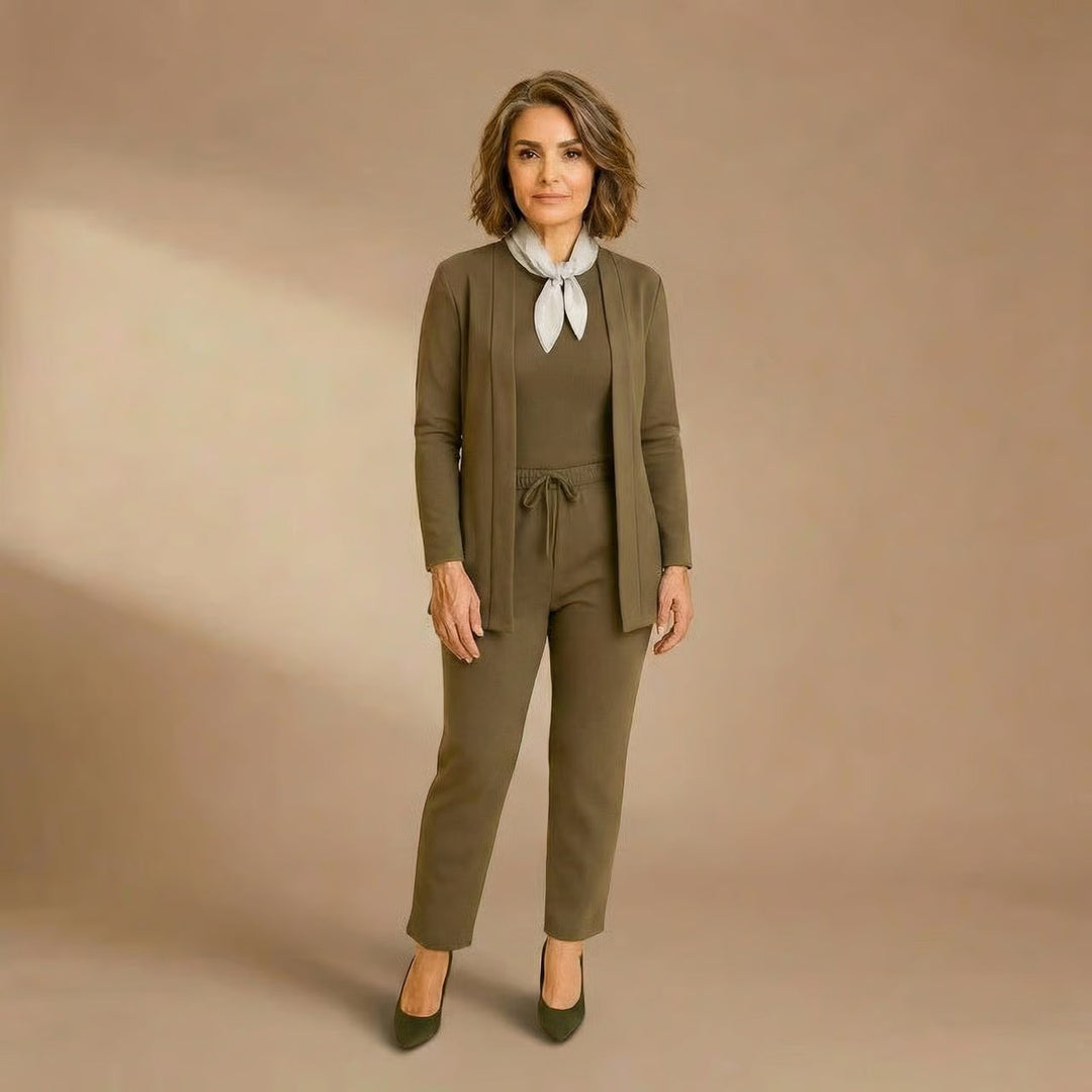 Teresa | Cardigan, Top &amp; Pants Set