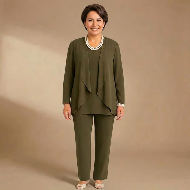 Laura | Cardigan, Top &amp; Pants Set