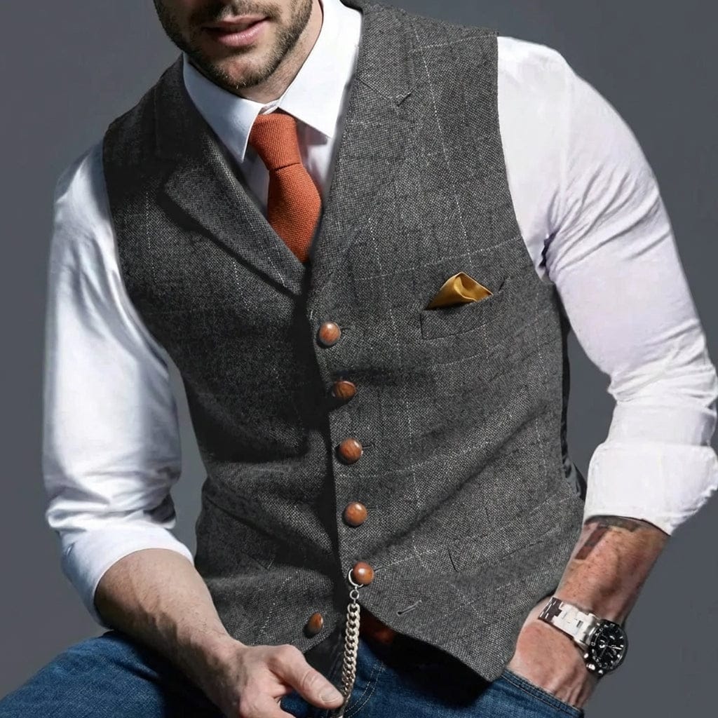 EDMUND | HERITAGE CHECK WAISTCOAT