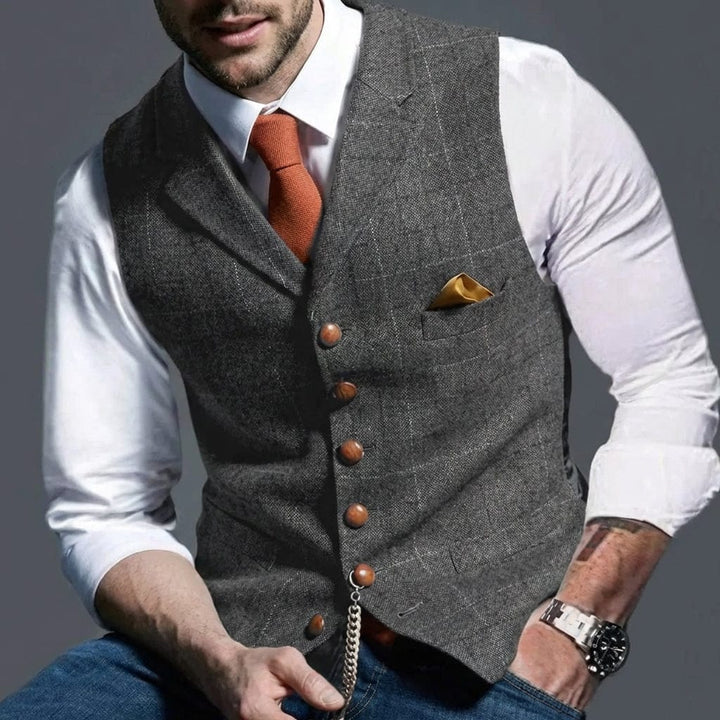 EDMUND | HERITAGE CHECK WAISTCOAT