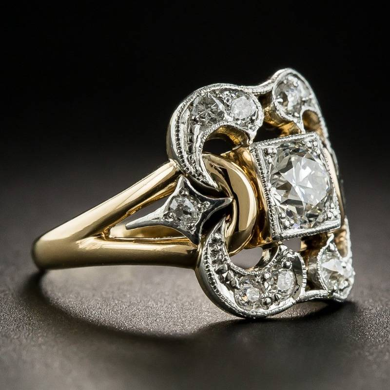 Vintage Sparkle Statement Ring
