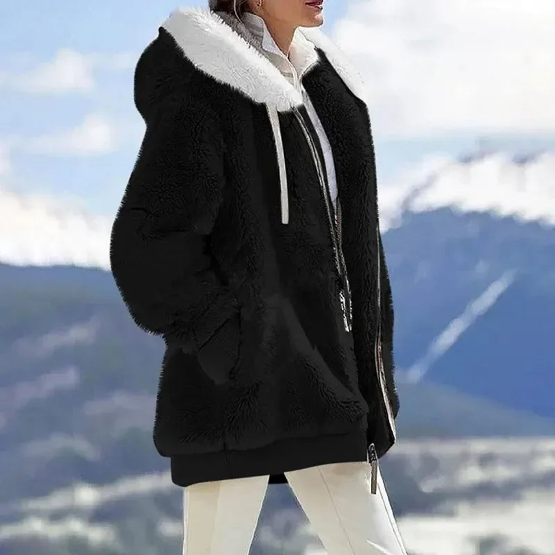 Lowkey Luxe | Winter Jacket with Hood and Zipper