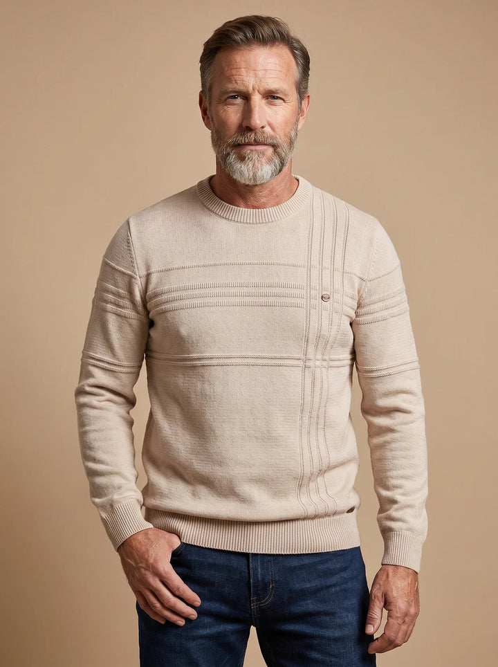Matteo | Sullivan Grid-Knit Cotton Sweater