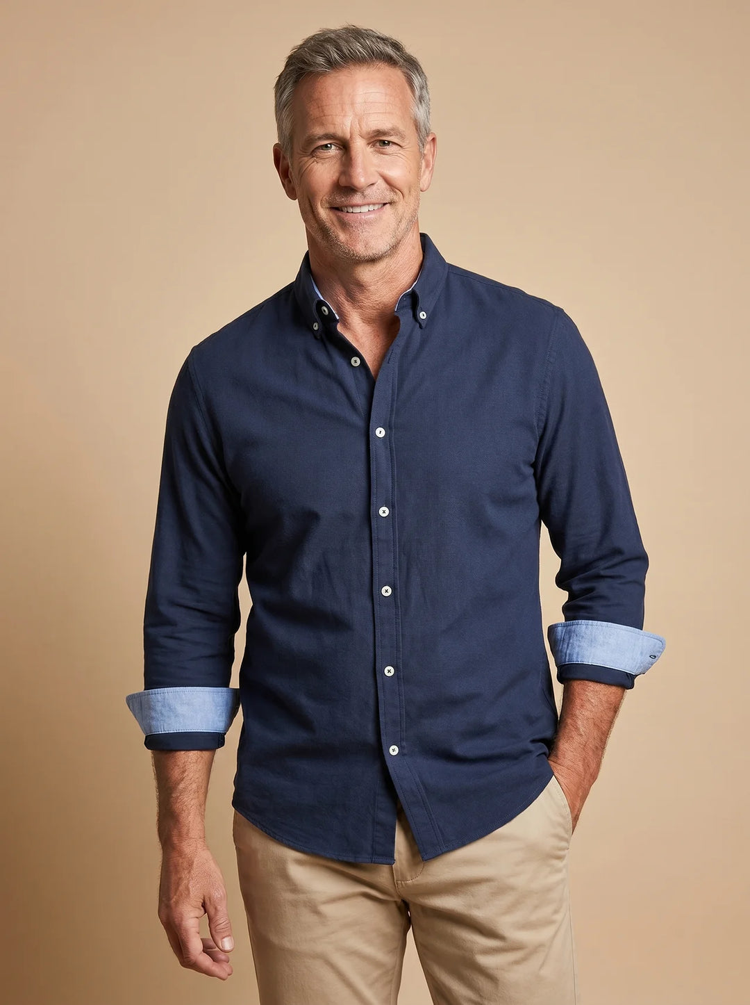 Giulia | Shade Shift Cotton Button-Up Shirt