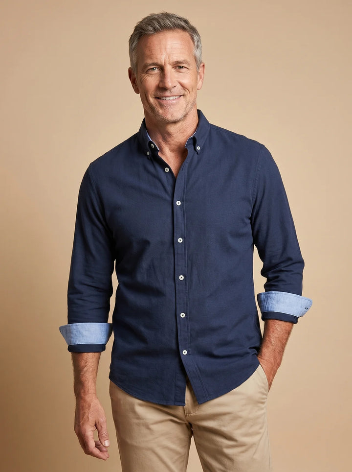 Giulia | Shade Shift Cotton Button-Up Shirt