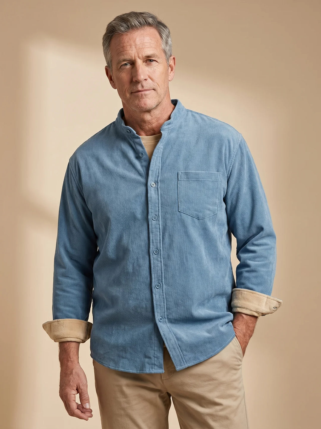 Warm Fleece Textured Shirt