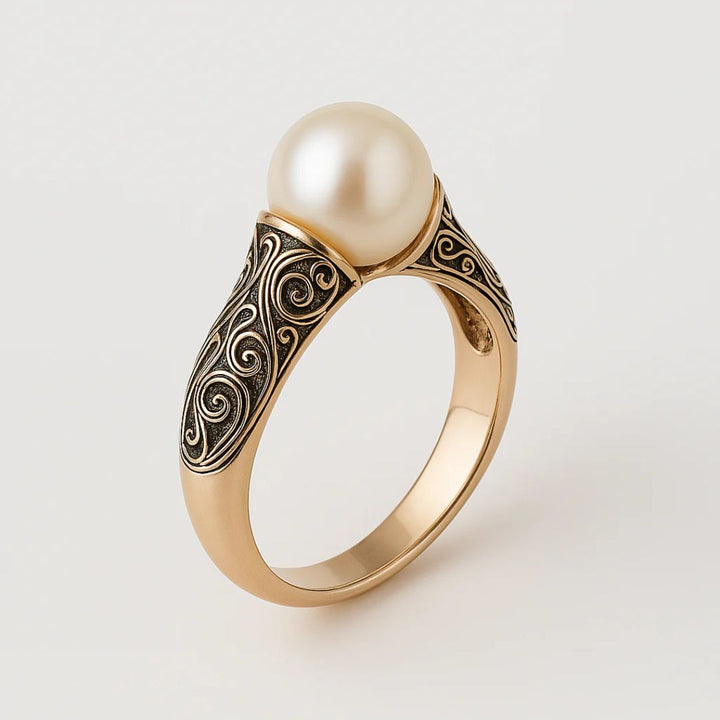 Vintage Luminous Halo Ring