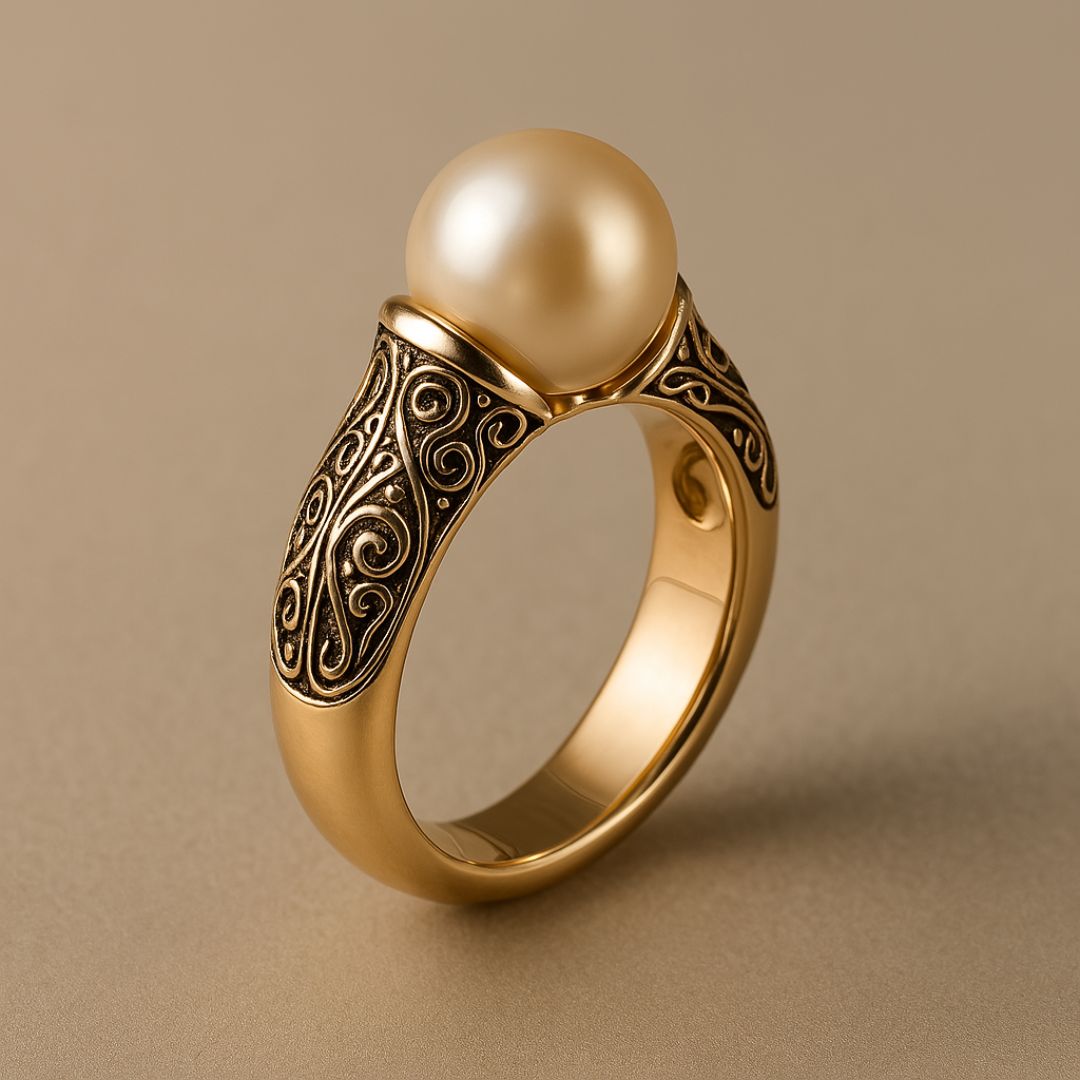 Vintage Luminous Halo Ring