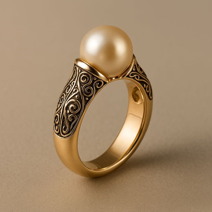 Vintage Luminous Halo Ring