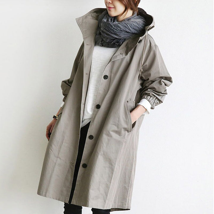 Mono Mood | Hooded Trench Coat