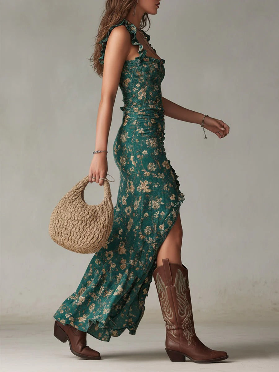 Marisol™ Printed Boho Maxi Dress