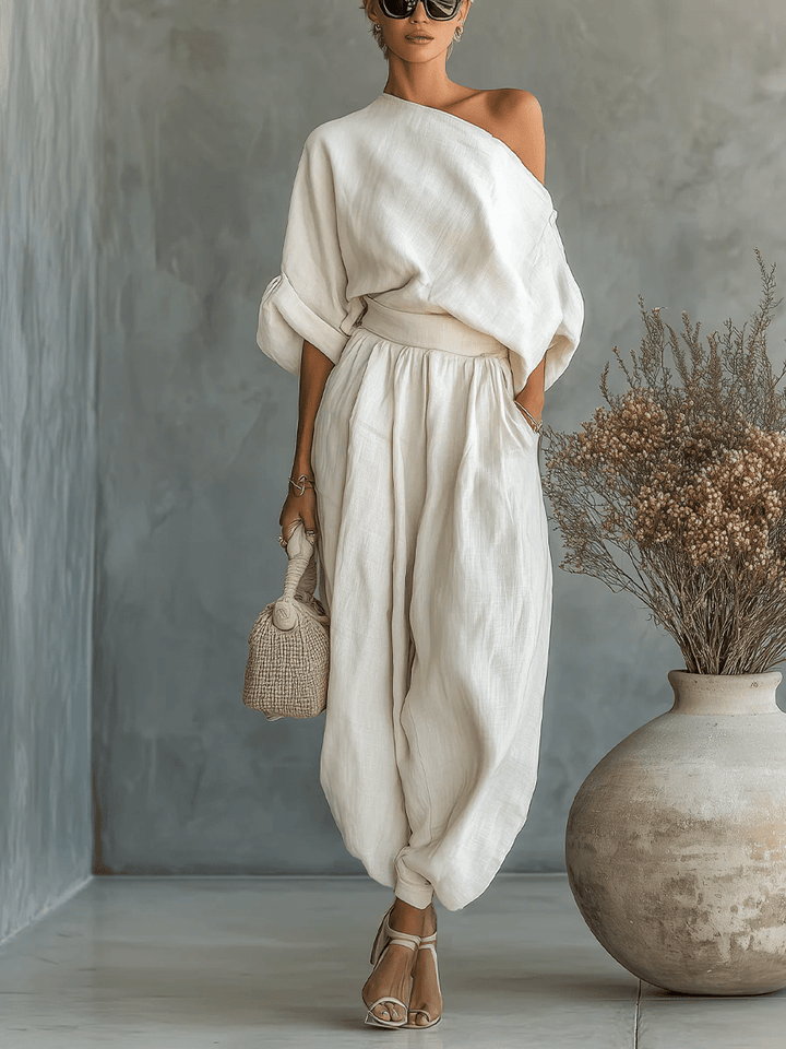 Elara™ | Off-the-Shoulder Two-Piece Set