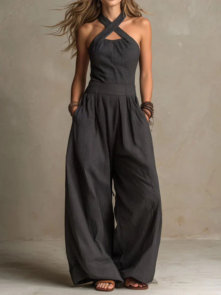 Bianca | Elegant Jumpsuit with Cross Neckline