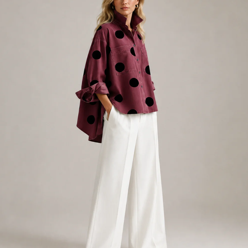 Muriel Polka Dot Blouse