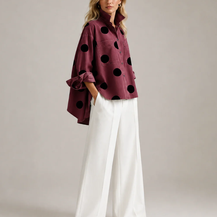 Muriel Polka Dot Blouse